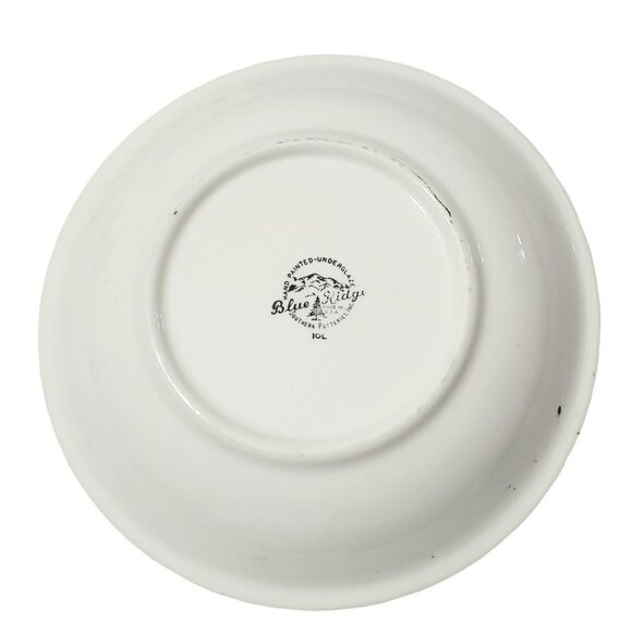 Blue Ridge Southern Potteries Soup Bowl Whirligig Salad Cereal Dish Flowers 8" - Picture 3 of 7